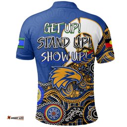 Eagles Australian Football Polo Shirt NAIDOC 2022 Patterns