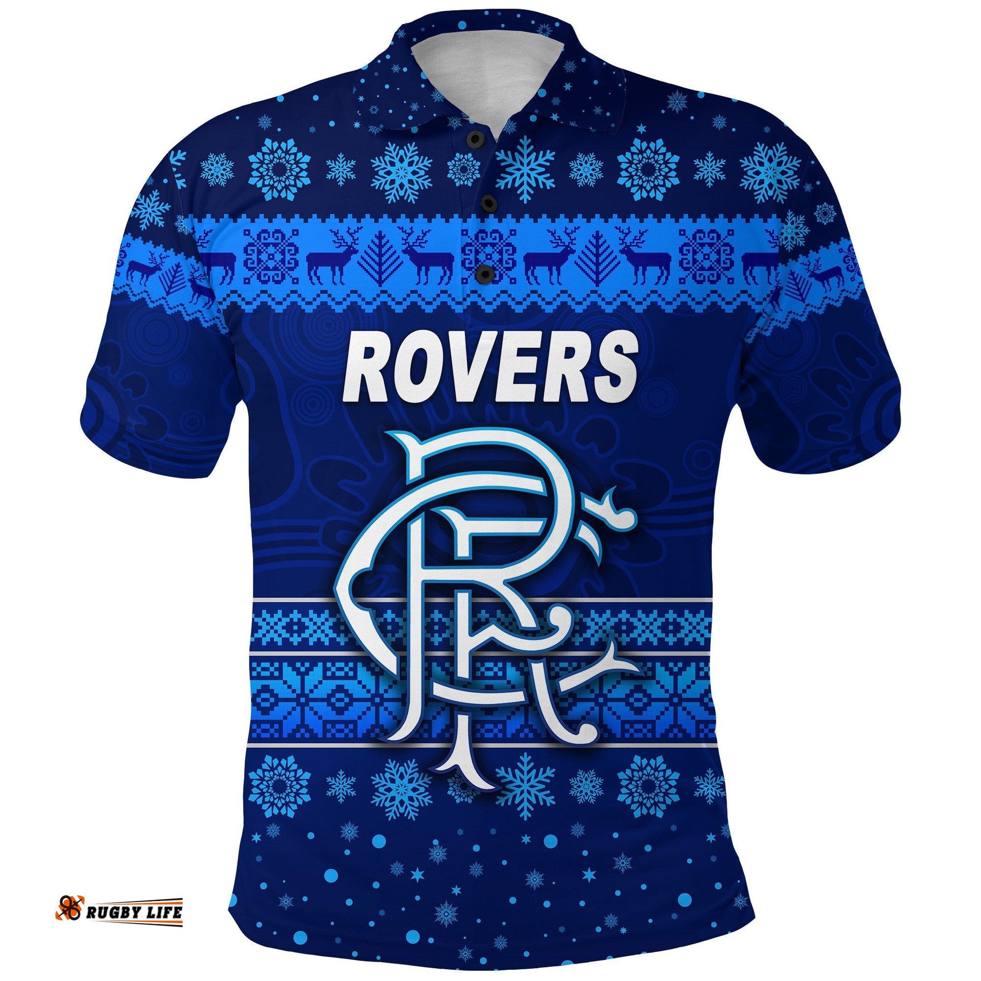 Custom Personalised Rovers Football Club Polo Shirt Christmas Simple Style