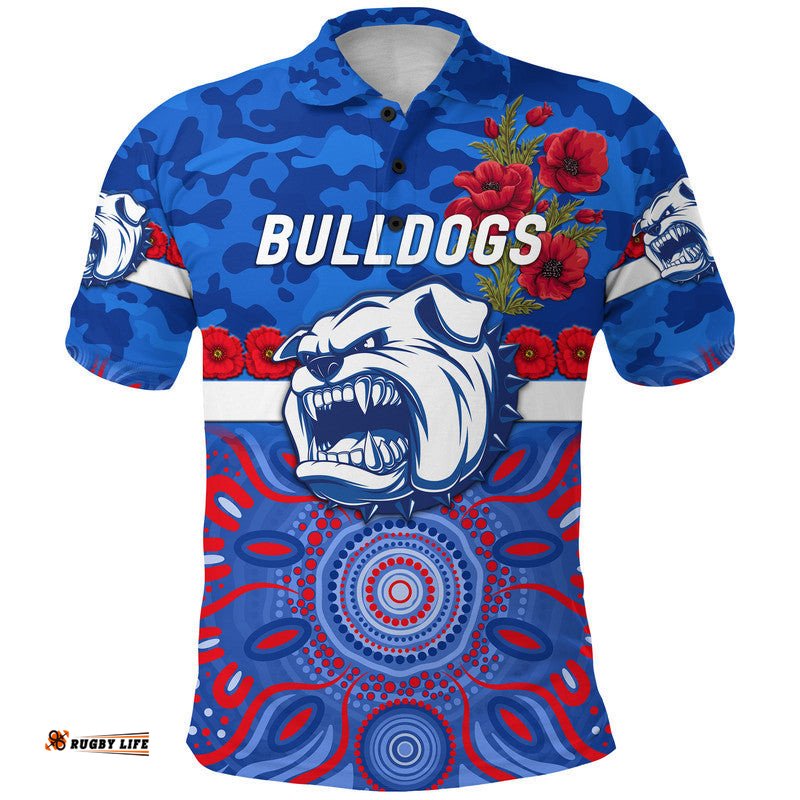 Western Bulldogs ANZAC Polo Shirt Indigenous Vibes