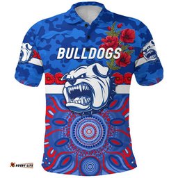 Western Bulldogs ANZAC Polo Shirt Indigenous Vibes
