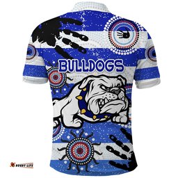Custom Personalised Bulldogs Polo Shirt Indigenous Country Style No.1