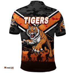 Wests Tigers ANZAC 2022 Polo Shirt Simple Style