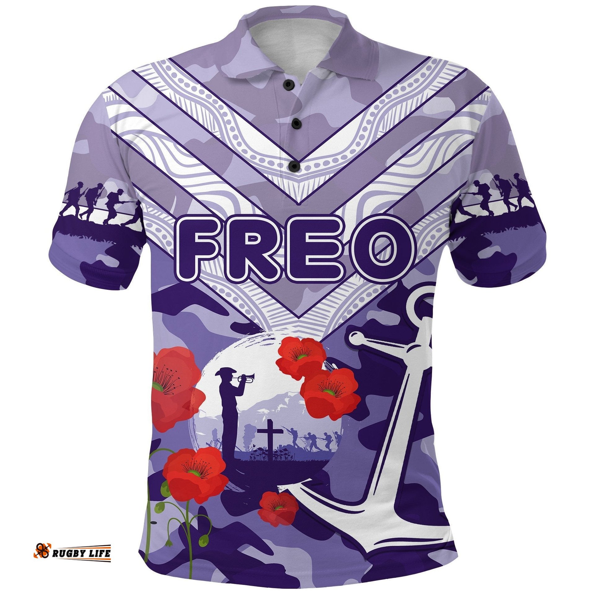 Freo Anzac Day Polo Shirt Fremantle