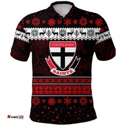 Ltyentye Apurte SAINTS Football Club Polo Shirt Christmas Simple Style