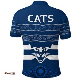 Cats Indigenous Polo Shirt Football Geelong
