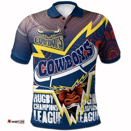 Cowboys 2022 Aboriginal Rugby Custom Polo shirt - Super Queensland Cowboys RLT13