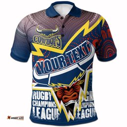 Cowboys 2022 Aboriginal Rugby Custom Polo shirt - Super Queensland Cowboys RLT13