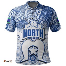 Custom Personalised Kangaroos Australian Football Torres Strait Islanders Mix Aboriginal Polo Shirt