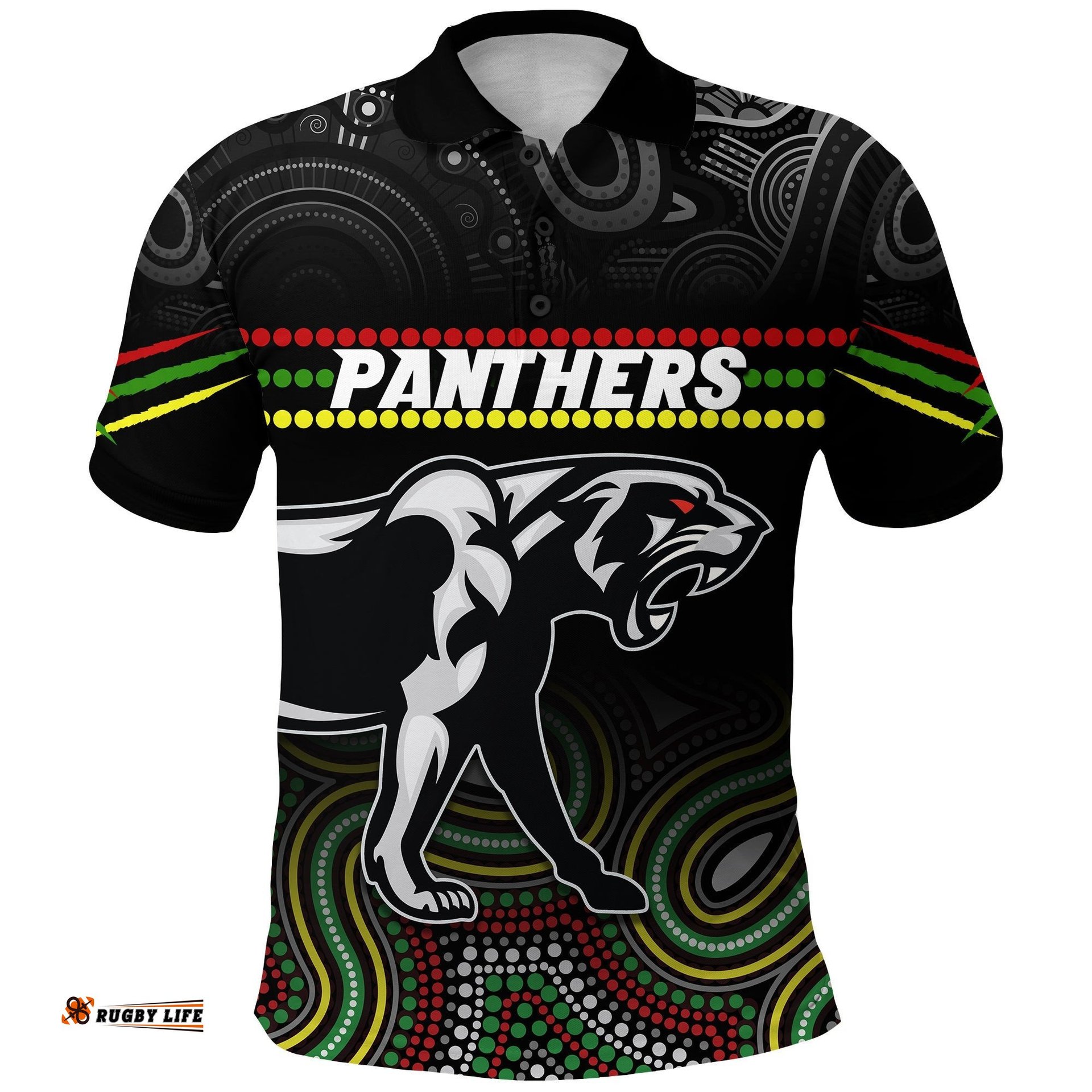 Panthers Indigenous Polo Shirt Premiers Penrith Champion
