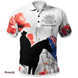 Vibe Hoodie Anzac Polo Shirt - Australian Light Horse