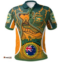 Australia National Rugby Union Custom Aboriginal Polo shirt - The Indigenous 2022 Wallabies Squad RLT13