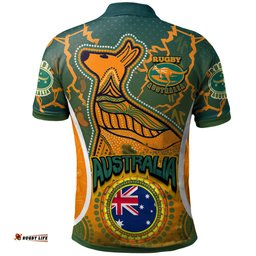 Australia National Rugby Union Custom Aboriginal Polo shirt - The Indigenous 2022 Wallabies Squad RLT13