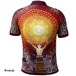 Polo Shirt - Australian Aboriginal NAIDOC Week - Because Of Her, We Can