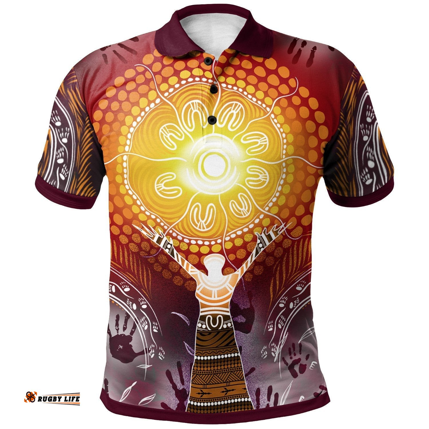 Polo Shirt - Australian Aboriginal NAIDOC Week - Because Of Her, We Can