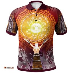Polo Shirt - Australian Aboriginal NAIDOC Week - Because Of Her, We Can