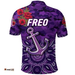 Fremantle Dockers ANZAC Polo Shirt Freo Indigenous Vibes
