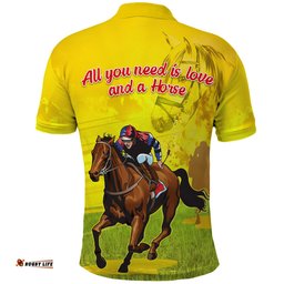 Custom Personalised Launceston Cup 2022 Polo Shirt Australian Horse Lovers