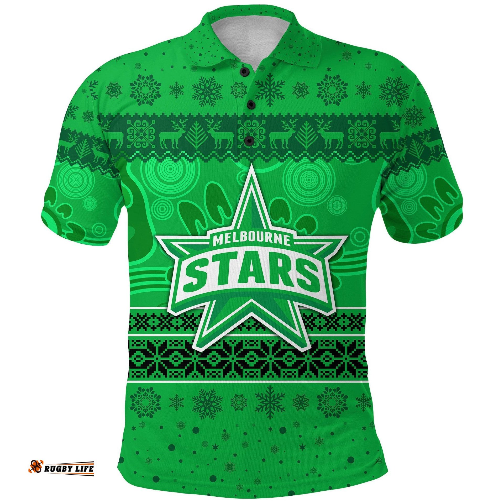 Custom Personalised Melbourne Stars Polo Shirt Christmas Simple Style