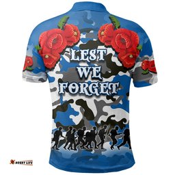Anzac Day Polo Shirt Bulldogs Army Style