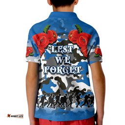Anzac Day Polo Shirt Bulldogs Army Style