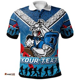 Bulldogs Rugby Polo Shirt - Custom Anzac Bulldogs Polo Shirt