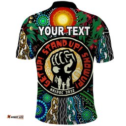 Custom Personalised Rabbitohs NAIDOC Week 2022 Polo Shirt Aboriginal Get Up