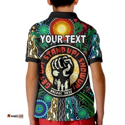 Custom Personalised Rabbitohs NAIDOC Week 2022 Polo Shirt Aboriginal Get Up