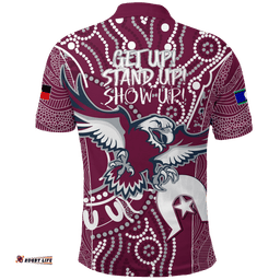 Sea Eagles Rugby NAIDOC 2022 Aboriginal Polo Shirt -
