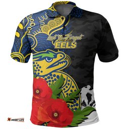 Custom PersonalisedEels Anzac Day Aboriginal Mix Army Patterns Polo Shirt No.1