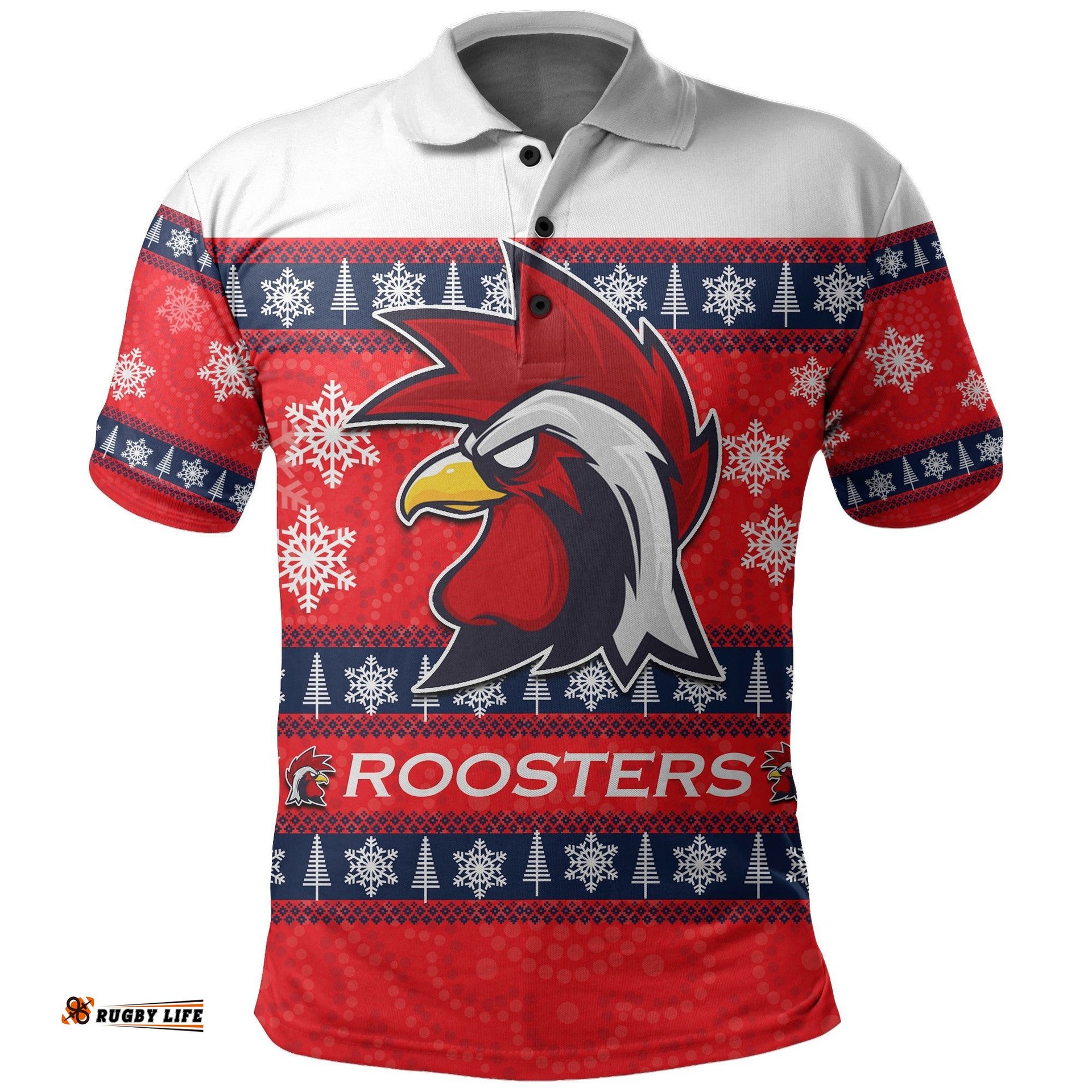 Roosters Polo Shirt Christmas 2021 No.2
