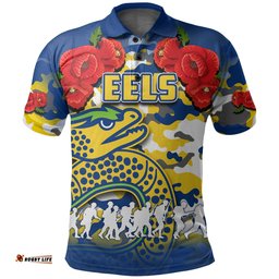 Anzac Day Polo Shirt Eels Army Style No.1