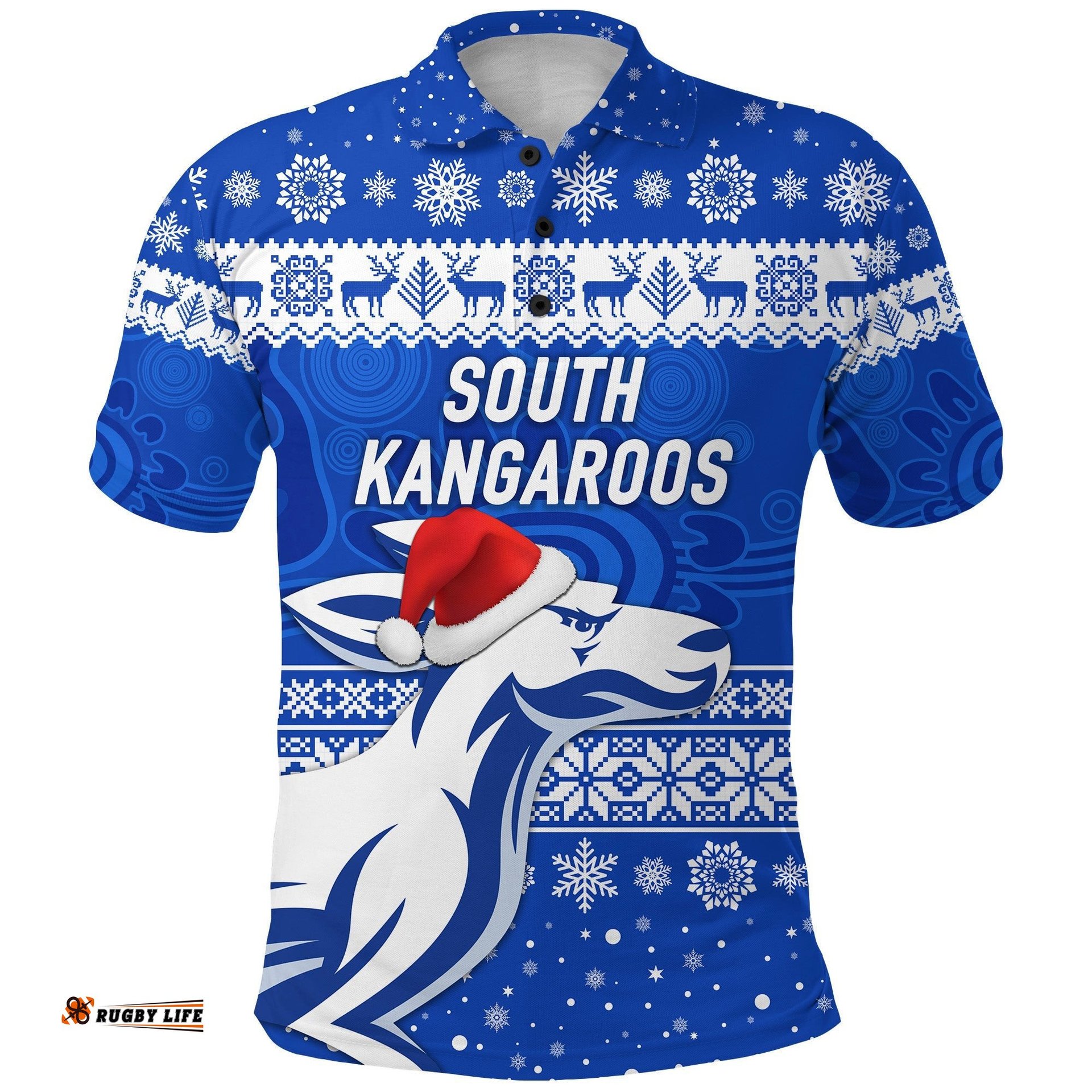 Custom Personalised South Alice Football Club Polo Shirt Christmas Kangaroos Simple Style