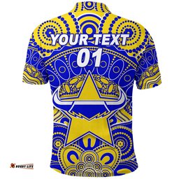 Custom Personalised Laramba Cowboys Football Club Polo Shirt Indigenous Style, Custom Text And Number
