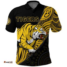 Custom Personalised Boulder City Football Club Polo Shirt Goldfields Football Indigenous Tigers