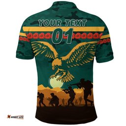 Custom Personalised Pioneer Football Club ANZAC Polo Shirt Simple Style