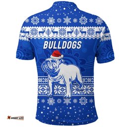 Canterbury-Bankstown Bulldogs Polo Shirt Christmas Simple Style - Blue
