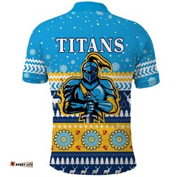 Titans Polo Shirt Christmas Gold Coast