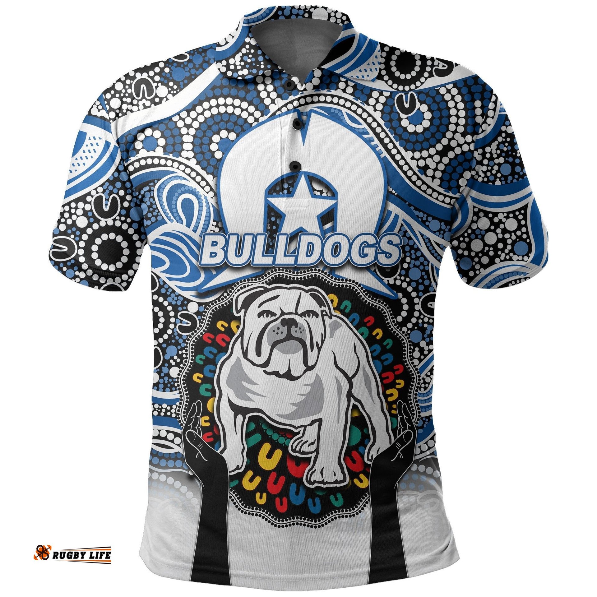 Bulldogs Rugby Polo Shirt NAIDOC Week 2022