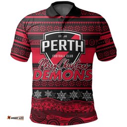 Perth Football Club Polo Shirt Christmas 2021 Style