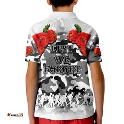 Anzac Day Polo Shirt Dragons Army Style No.2