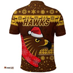 Hawthorn Hawks Polo Shirt Christmas Simple Style