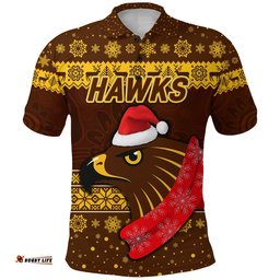 Hawthorn Hawks Polo Shirt Christmas Simple Style