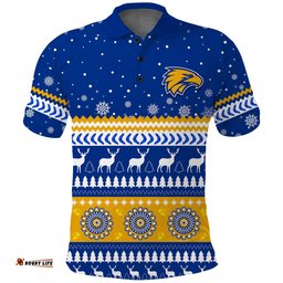 Eagles Christmas Polo Shirt Indigenous West Coast