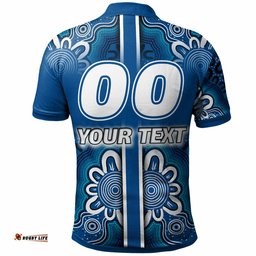 Bulldogs Rugby Polo Shirt - Custom Bulldogs Logo Aboriginal Indigenous Sport Style Polo Shirt