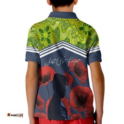 Raiders Rugby Polo Shirt Anzac Day Lest We Forget