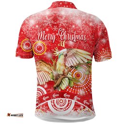 Australia Cockatoo Christmas Polo Shirt Original Style - Red