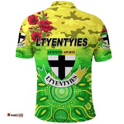Ltyentye Apurte ANZAC Polo Shirt Indigenous Vibes - Ltyentyies