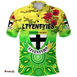 Ltyentye Apurte ANZAC Polo Shirt Indigenous Vibes - Ltyentyies
