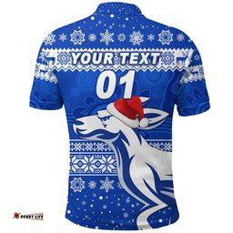 Custom Personalised North Melbourne Kangaroos Polo Shirt Christmas Simple Style