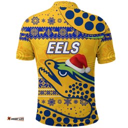 Parramatta Eels Polo Shirt Christmas Simple Style - Gold